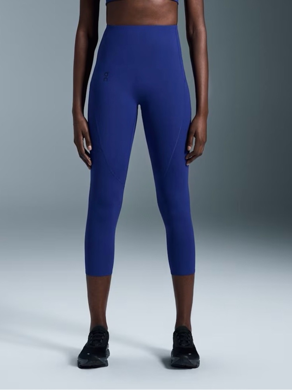 On Movement 3/4 Tights Women’s Blue Indigo High Rise Running Leggings